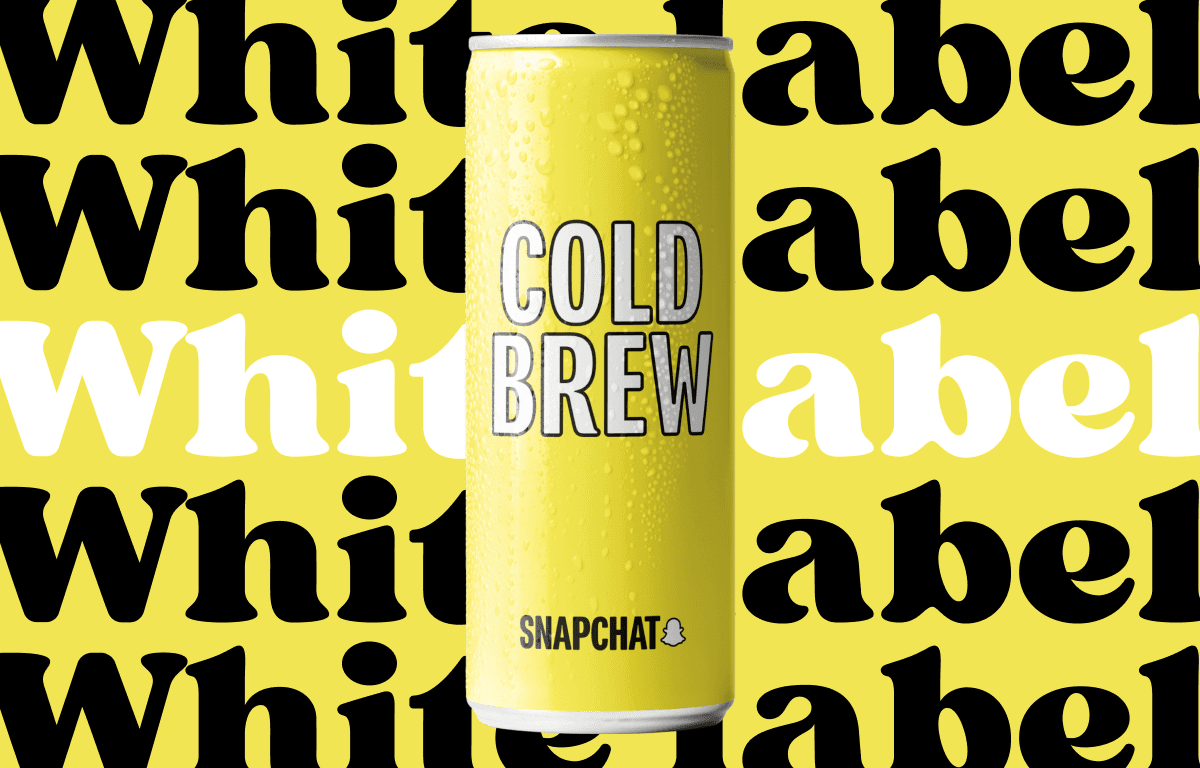 Snapchat - Lattine White Label personalizzate